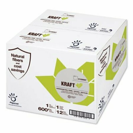 SOFIDEL AM Papernet, HEAVENLY SOFT PAPER TOWEL, 7.8in X 600 FT, BROWN, 12PK 410097